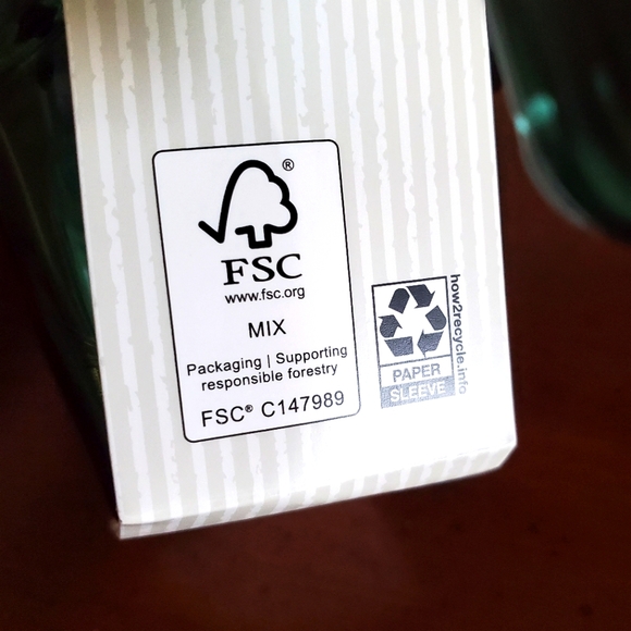 Modern Expressions Green Cactus Glass Mug Set (2)‎ NIB - Picture 4 of 4